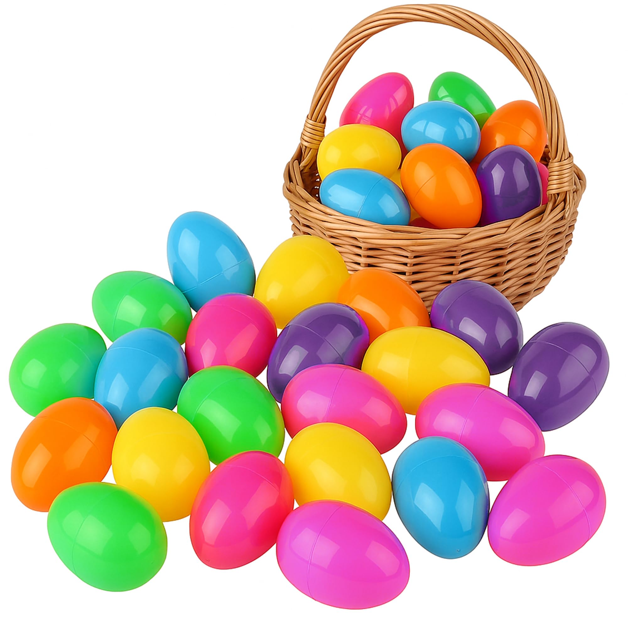Coynurex 54PCS Fillable Easter Eggs in six colors