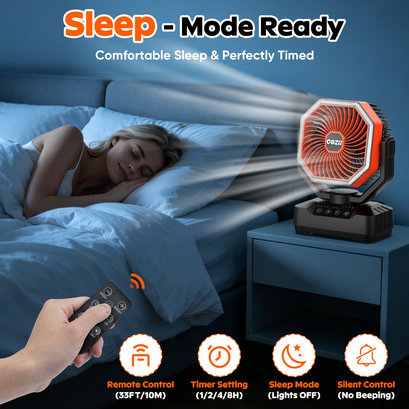 COZII remote control distance up to 33 feet