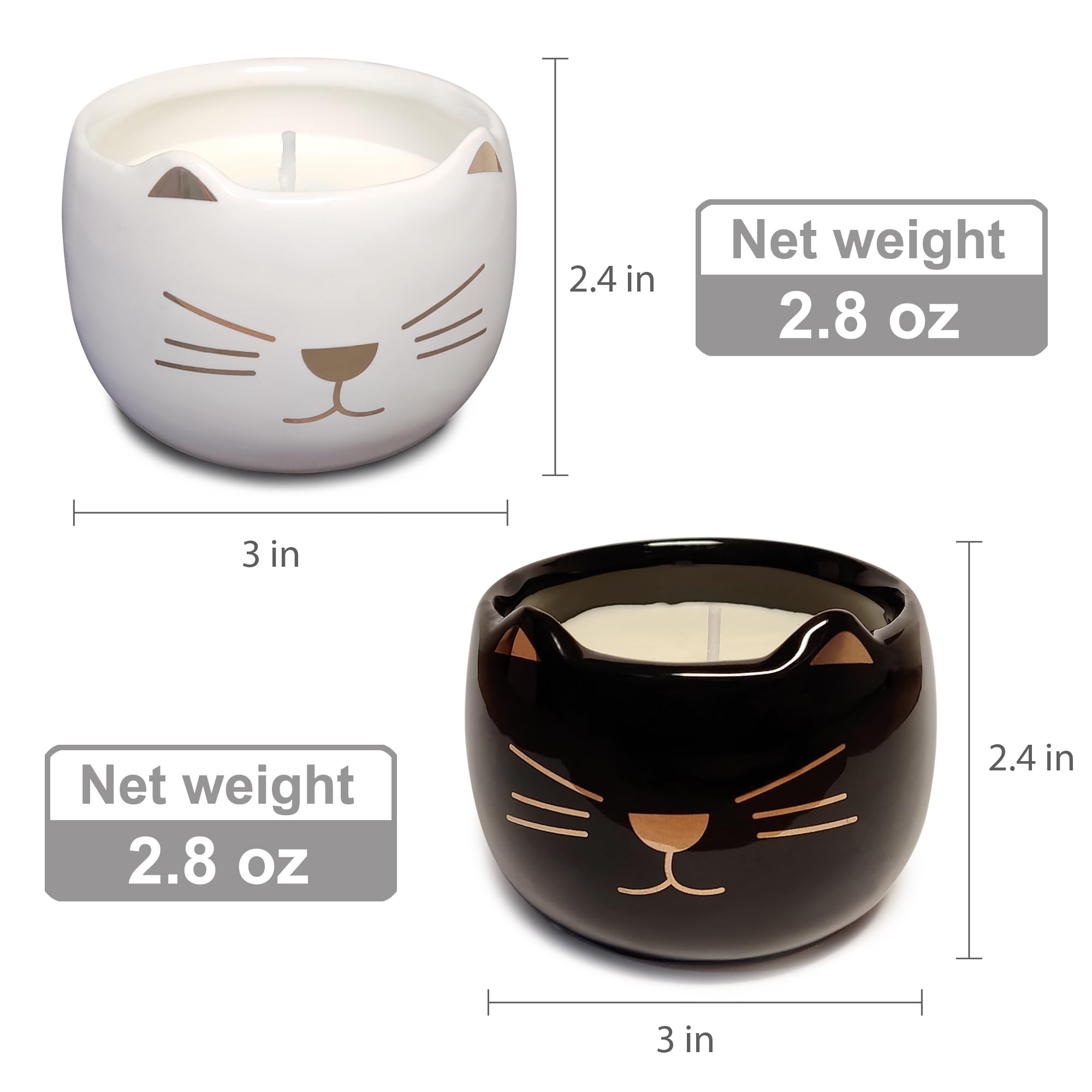 two fragrance candle set lavender and water lily