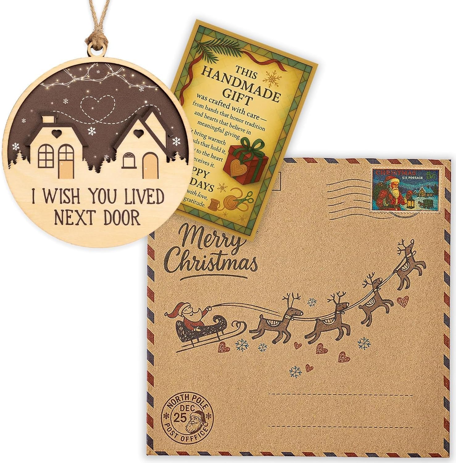 Decorative keepsake ornament for friends neighbors display