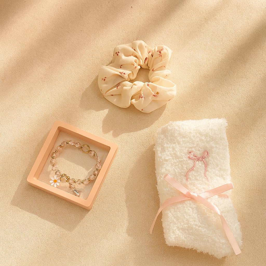 bath bomb handmade soap scrunchie and inspirational card