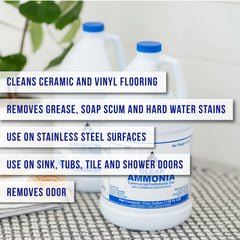 CPDI clear ammonia cleaner on metal fixtures including brass and silver