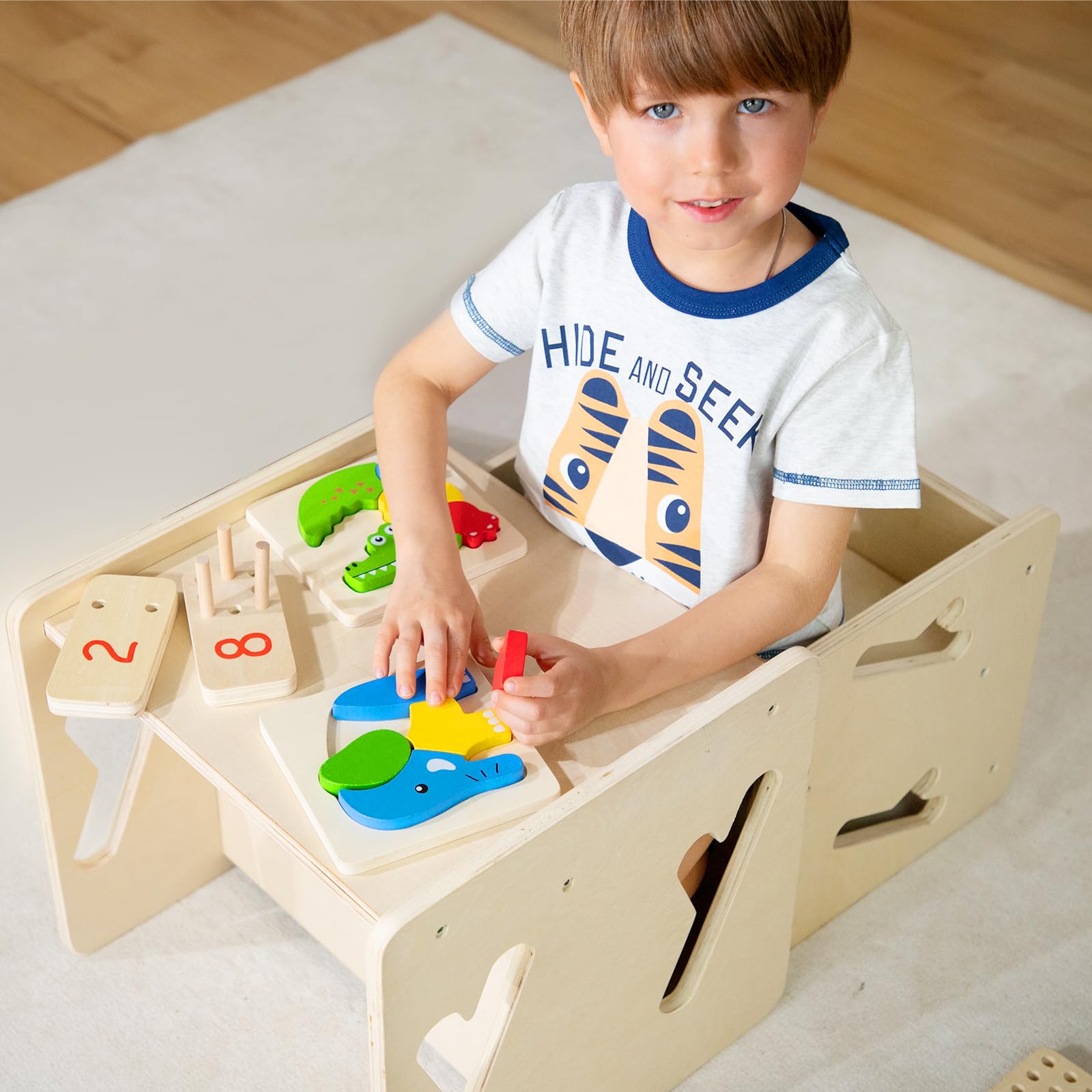 Montessori furniture for home learning activities