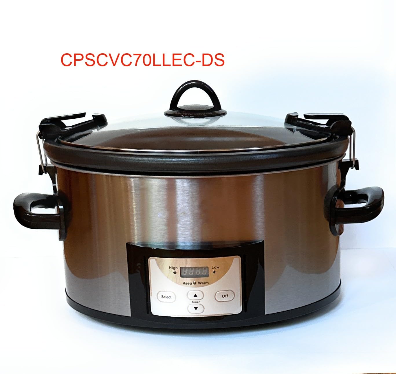 CPSCVLL-BP CrockPot lid replacement for 6 quart oval slow cooker