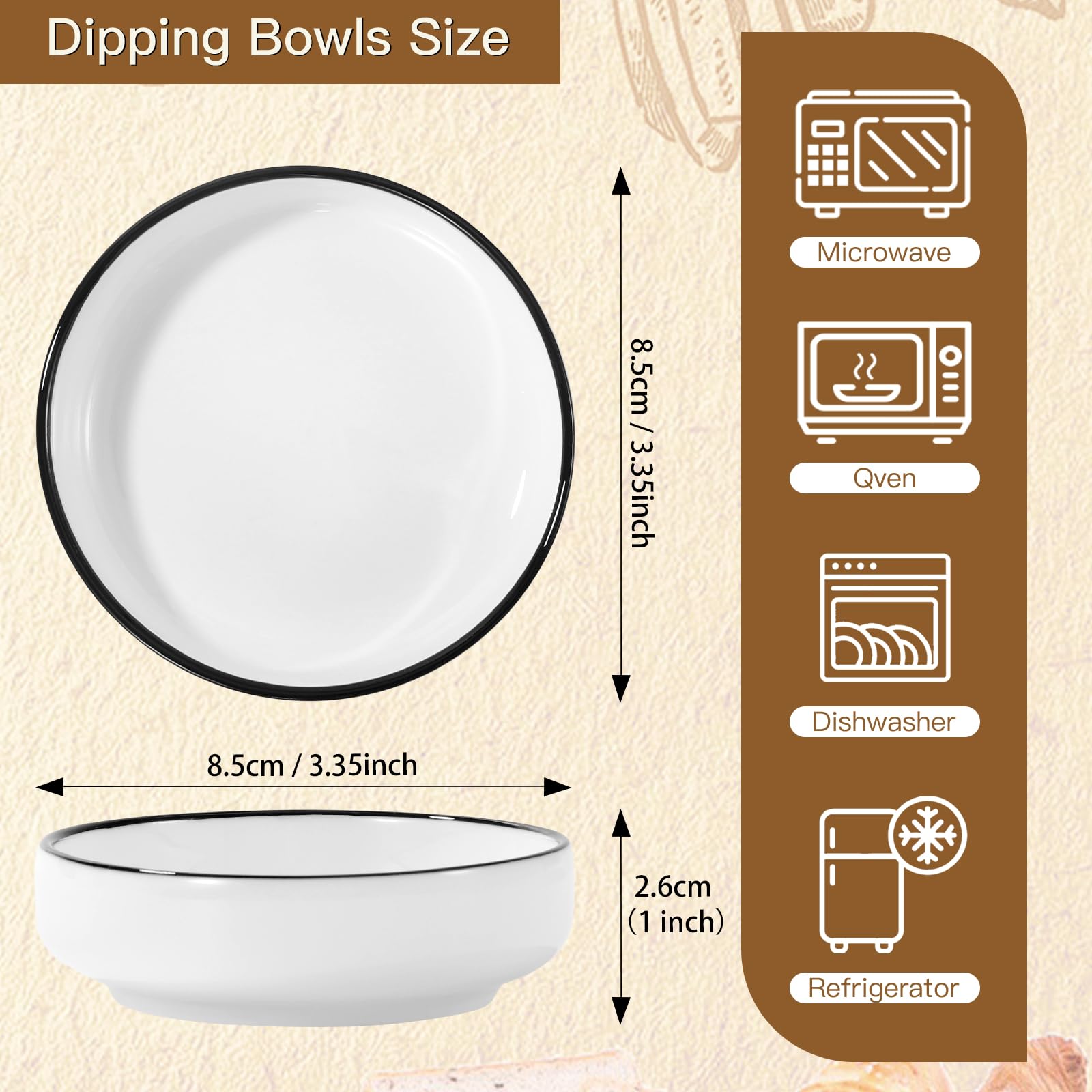 Dipping sauce dishes from CQSYWQING