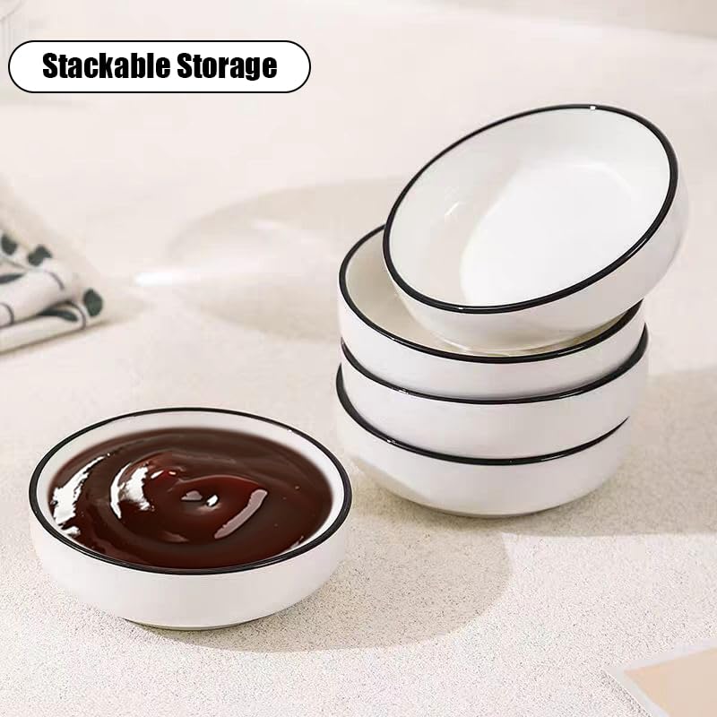 4 piece dipping sauce set for home and parties