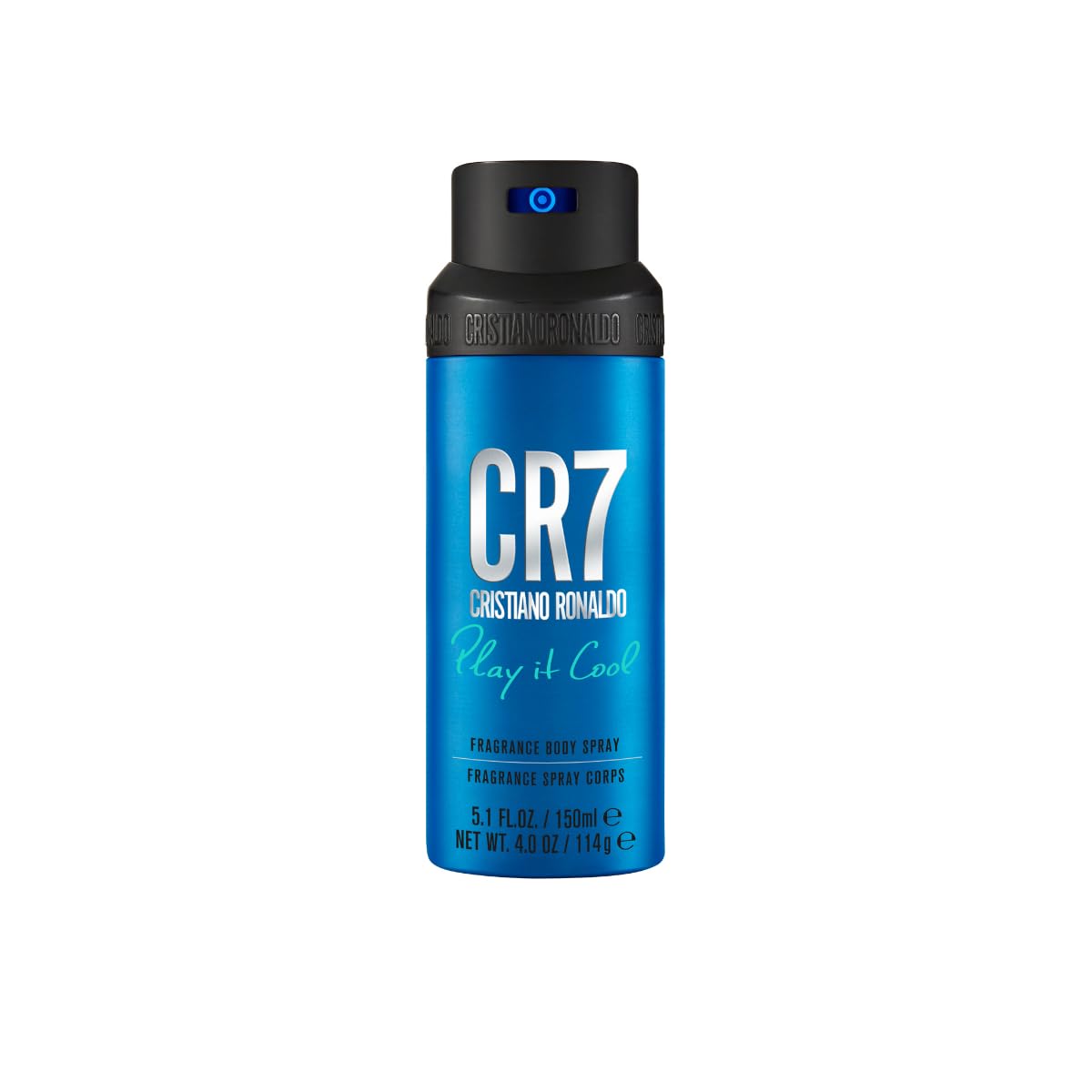 CR7 Play It Cool bottle design inspired by blue water and skies