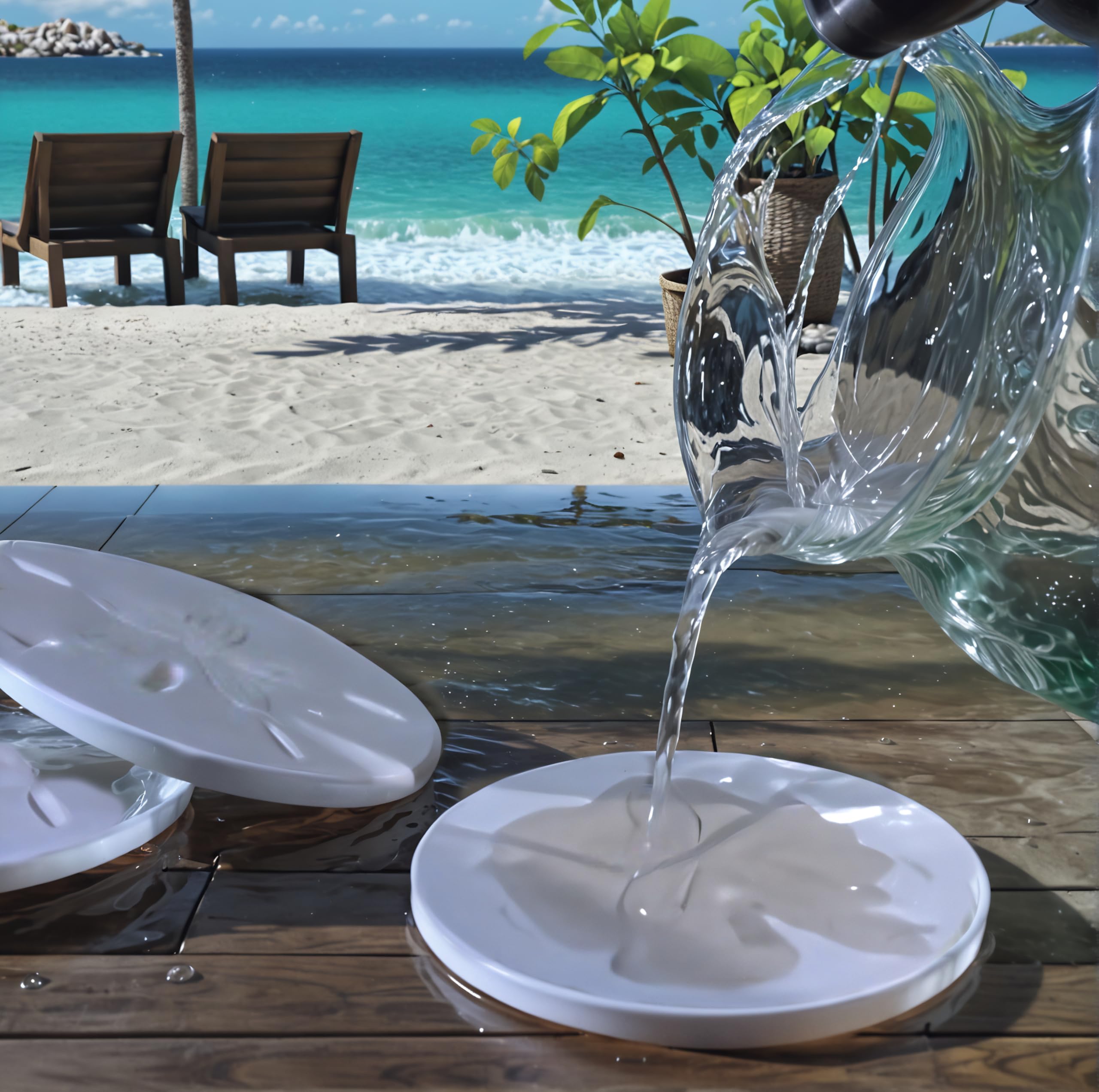 Non sticking to sweating glasses crab coasters