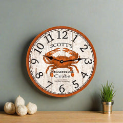 Crab wall clock customization option image