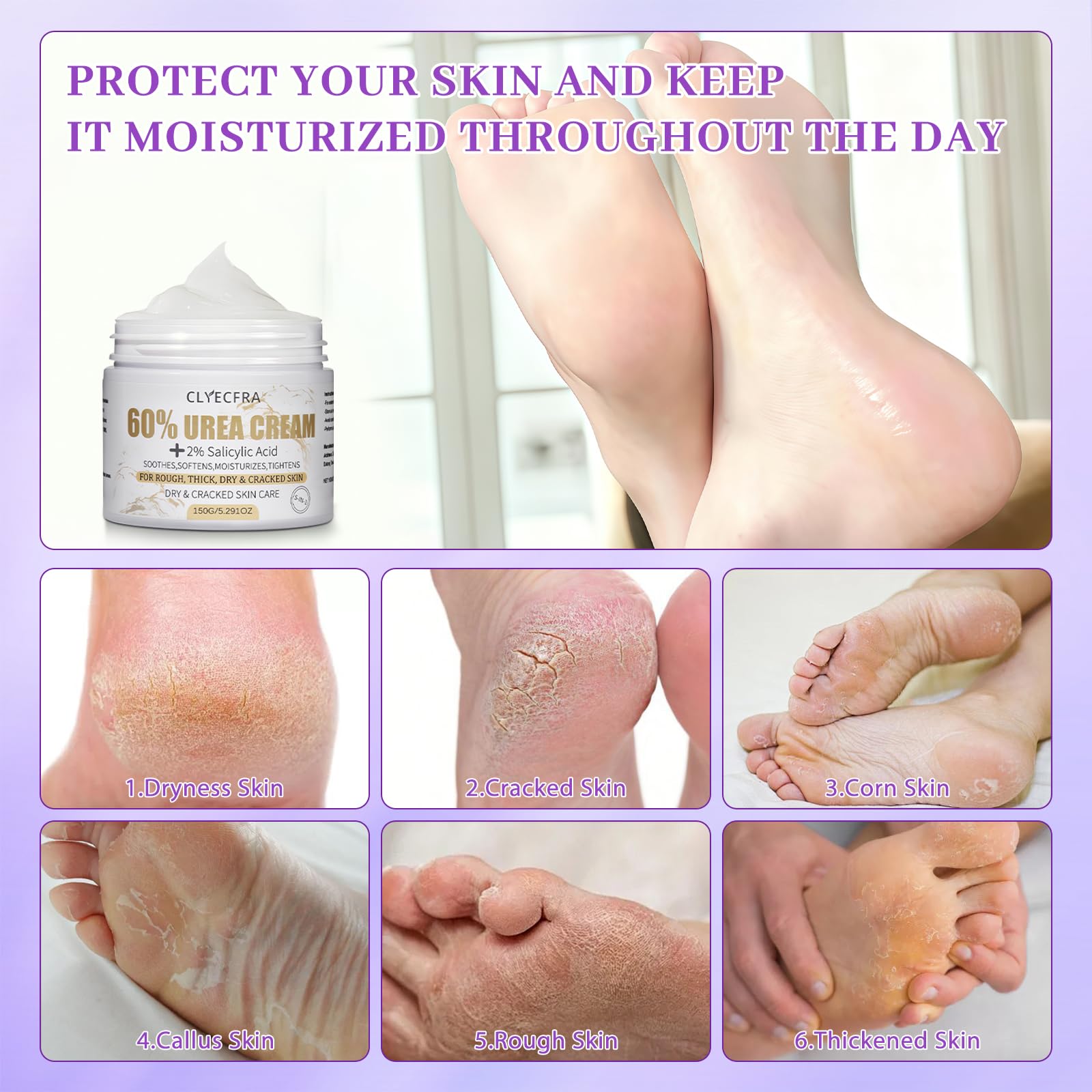 Non-greasy cream with lavender scent