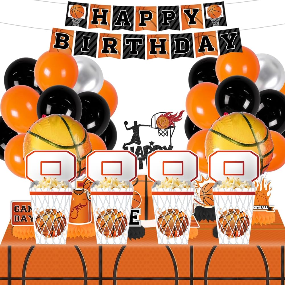 Basketball theme birthday supplies party boxes