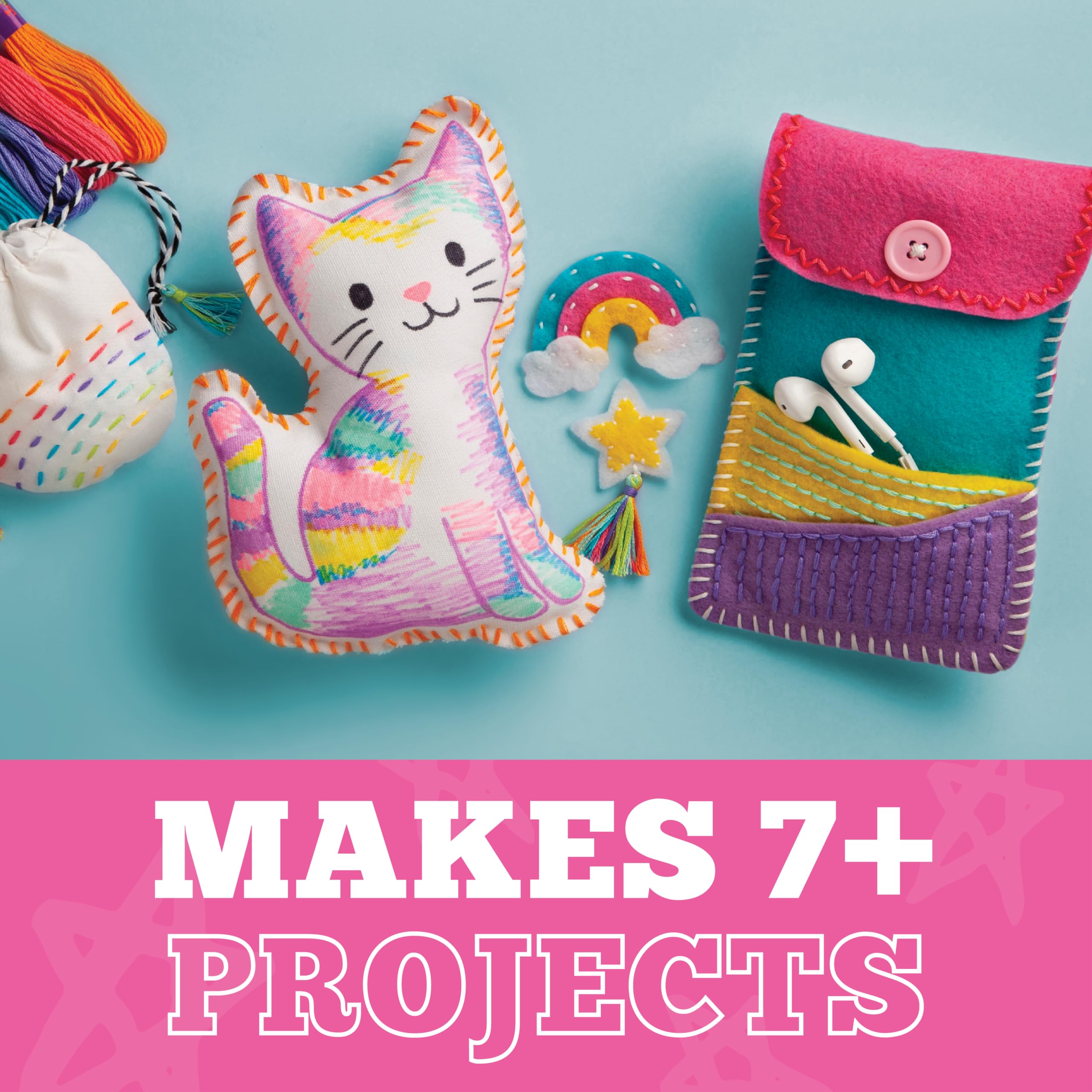 Ages 7+ Craft-Tastic arts and crafts sewing kit