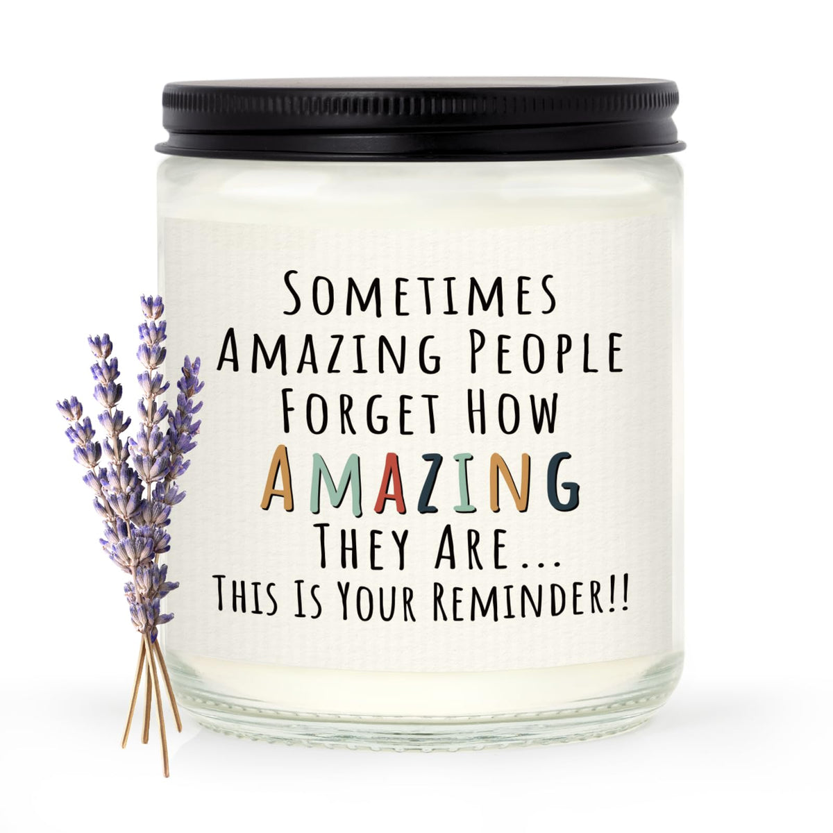 Craftique Gifts for Women You're Amazing Candle packaging