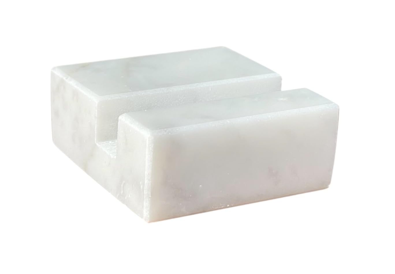 Elegant marble card stand for professional spaces