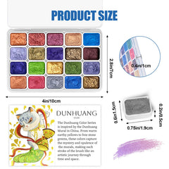 CraftyManor pearlized watercolors shimmering finish
