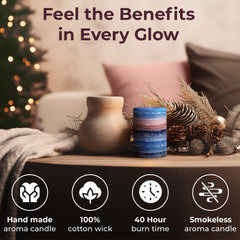 Pillar candle with 100% cotton wick by CraftyCrocodile