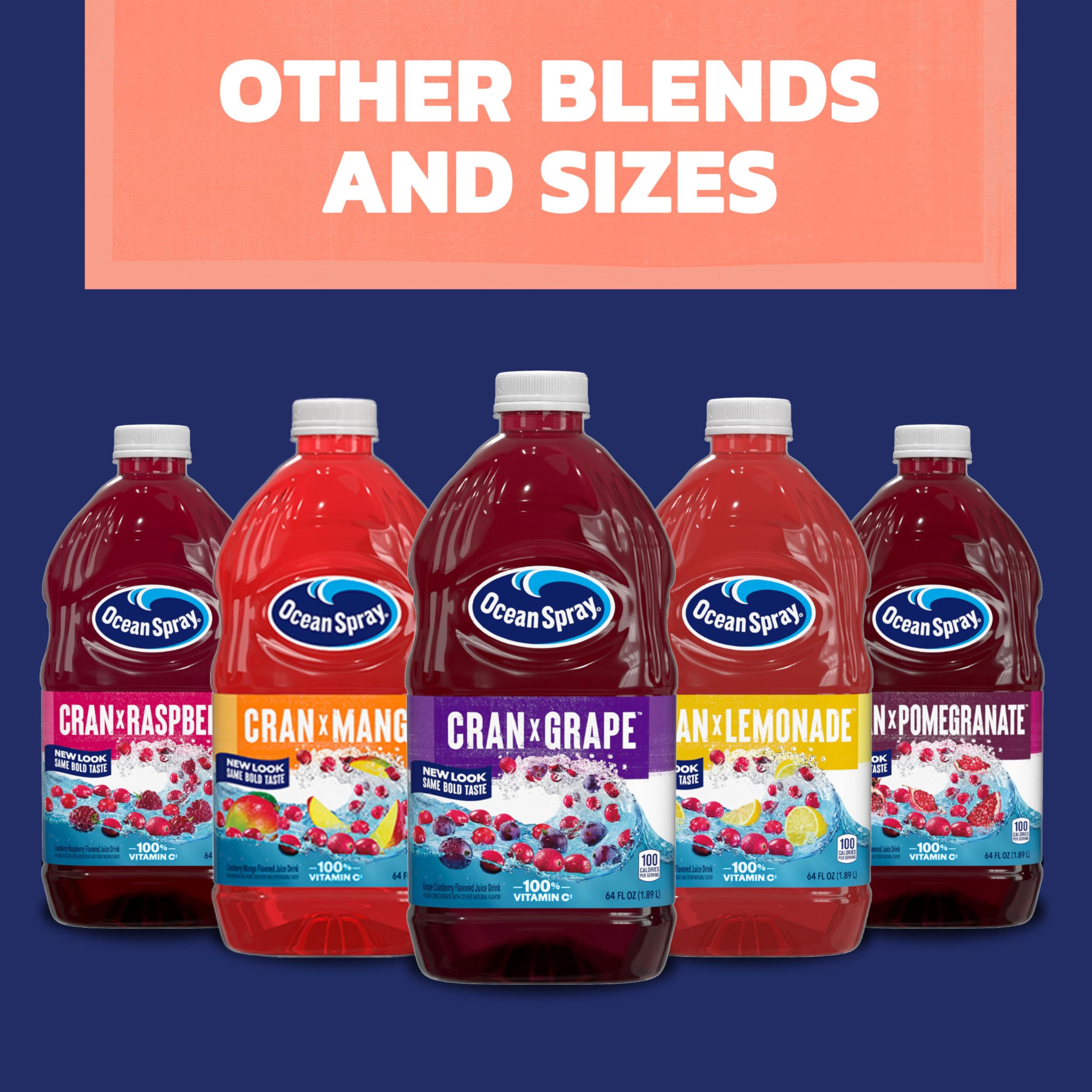 White cranberry peach juice drink Ocean Spray beverage