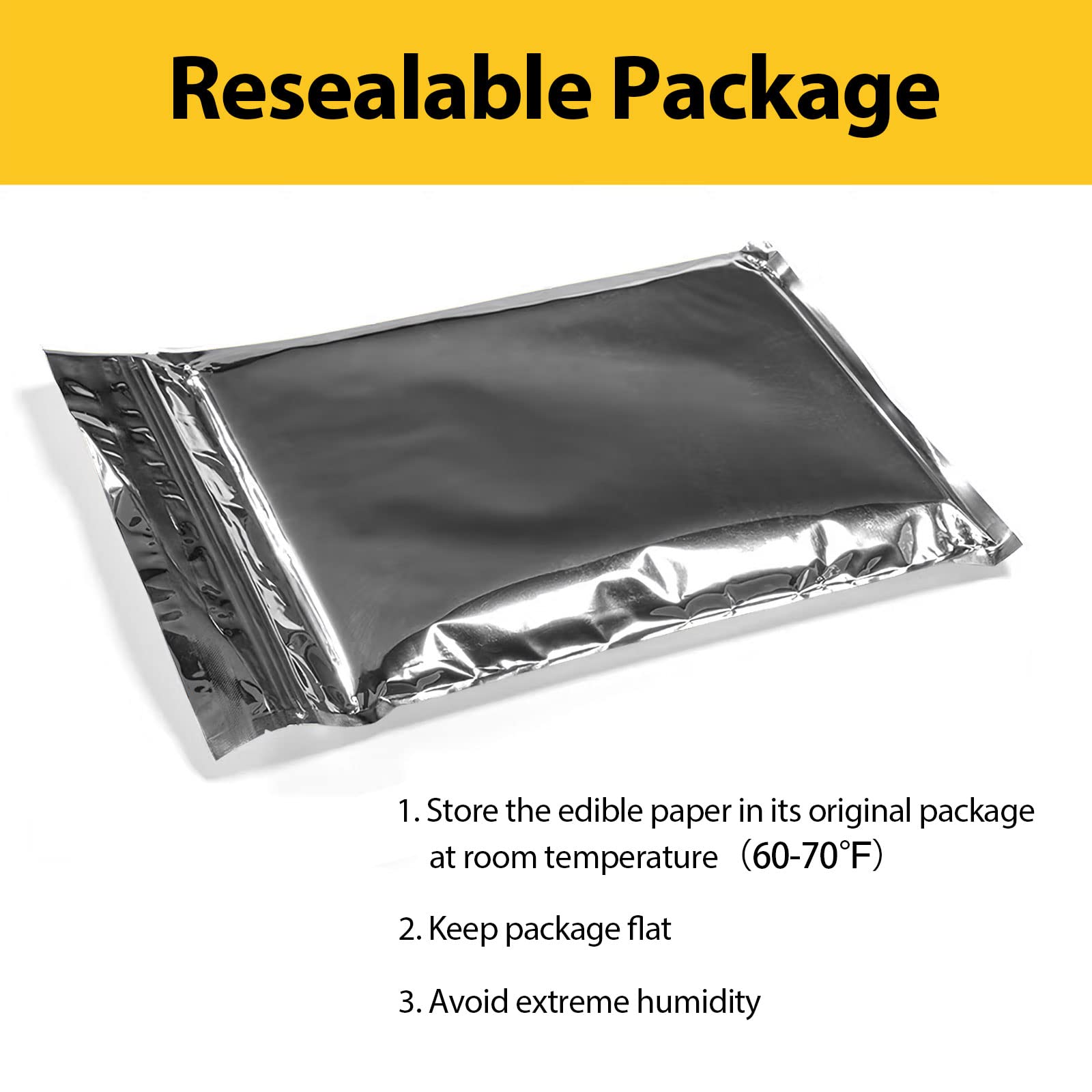 White edible sheets for cakes compatible with edible printers