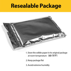 White edible sheets for cakes compatible with edible printers