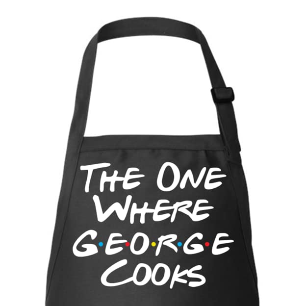 Custom name option on The One Where They Cook Friends Inspired Apron