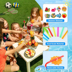 Crazy Silly Straws suitable for Hawaiian themed events