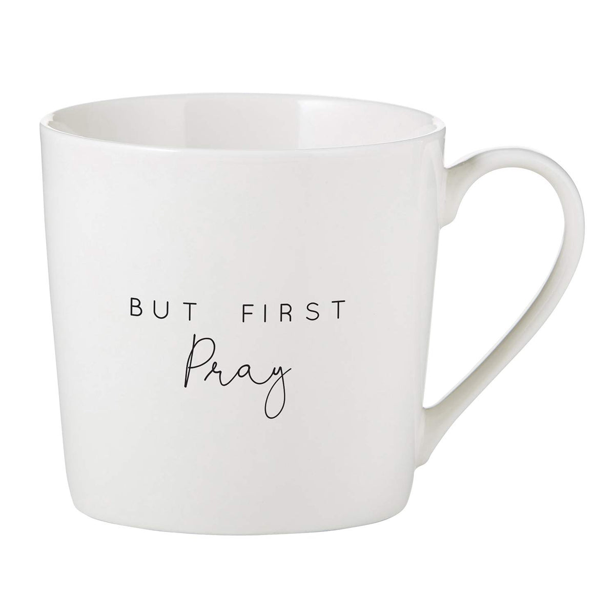 Creative Brands Faithworks But First Pray bone china mug 14-ounce