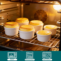 creme brulee ramekins for baking in oven safe ceramic