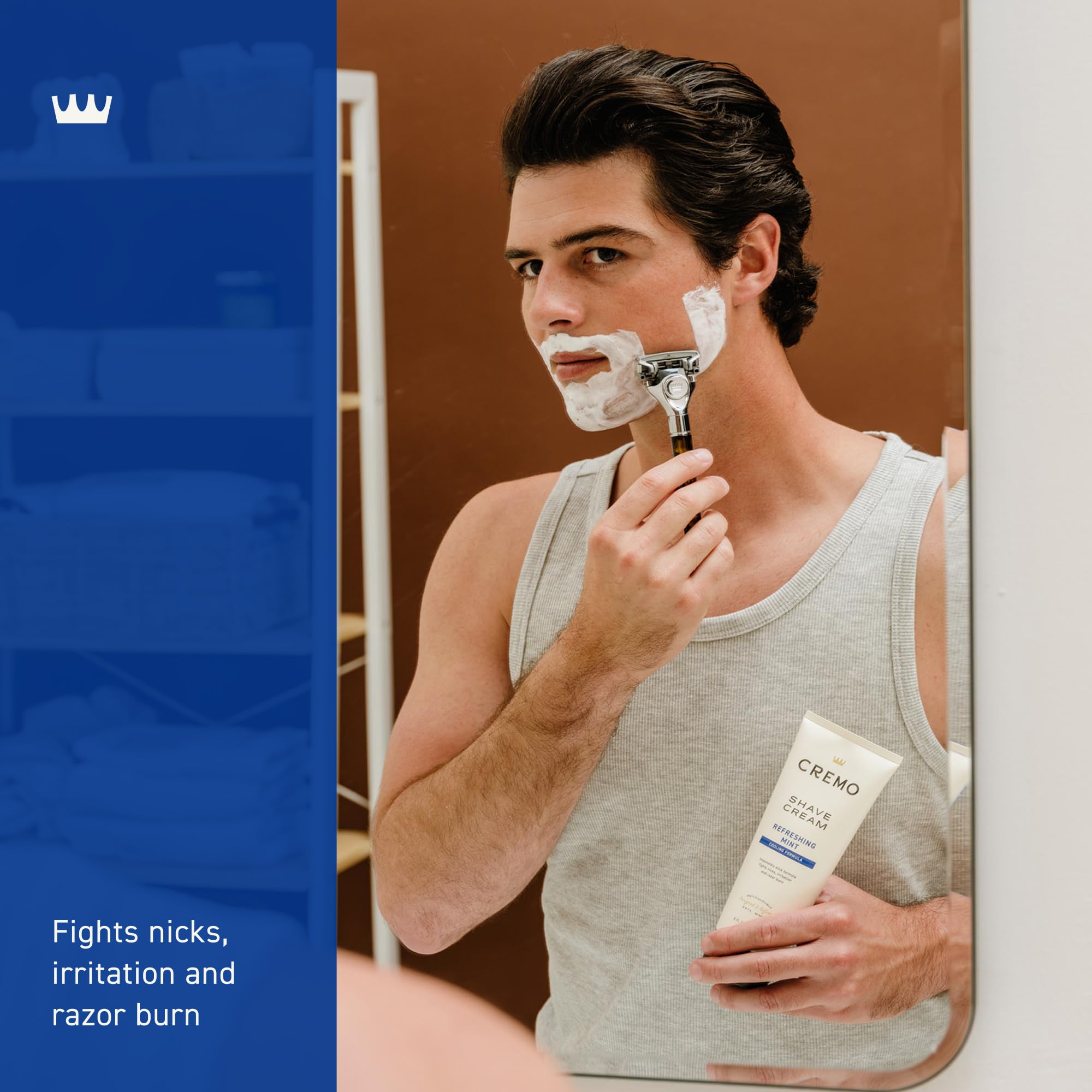 Cremo shaving cream 6oz for men on bottle