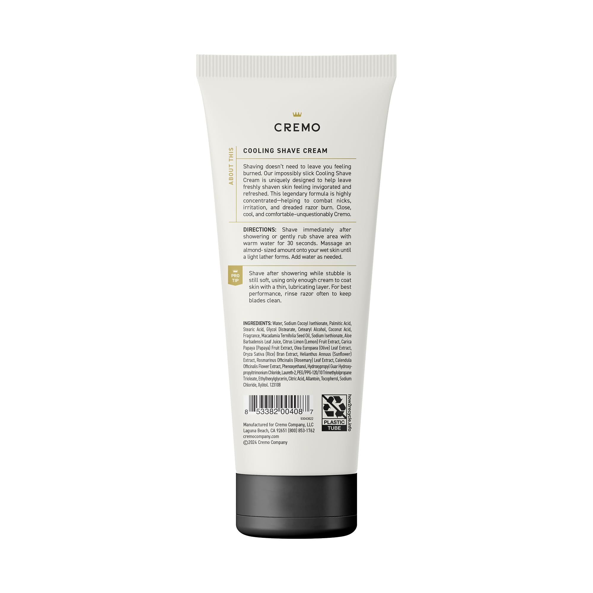 90-day supply shaving cream for men packaging