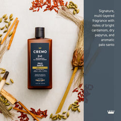 cremo palo santo 2-in-1 shampoo conditioner packaging