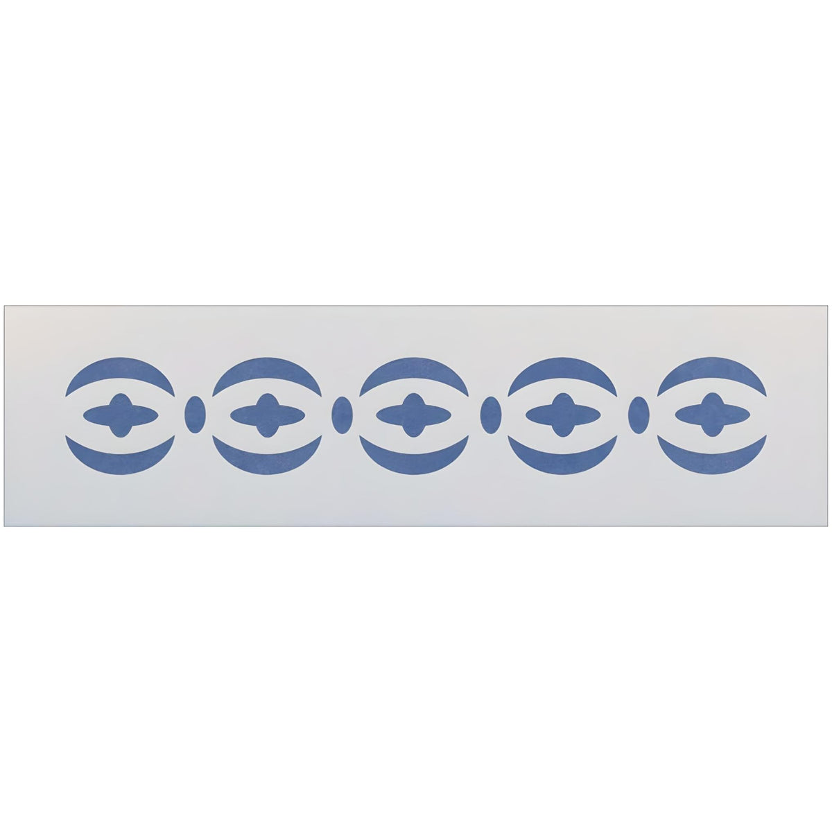crescent border stencil 12 x 2 inch Mylar front view
