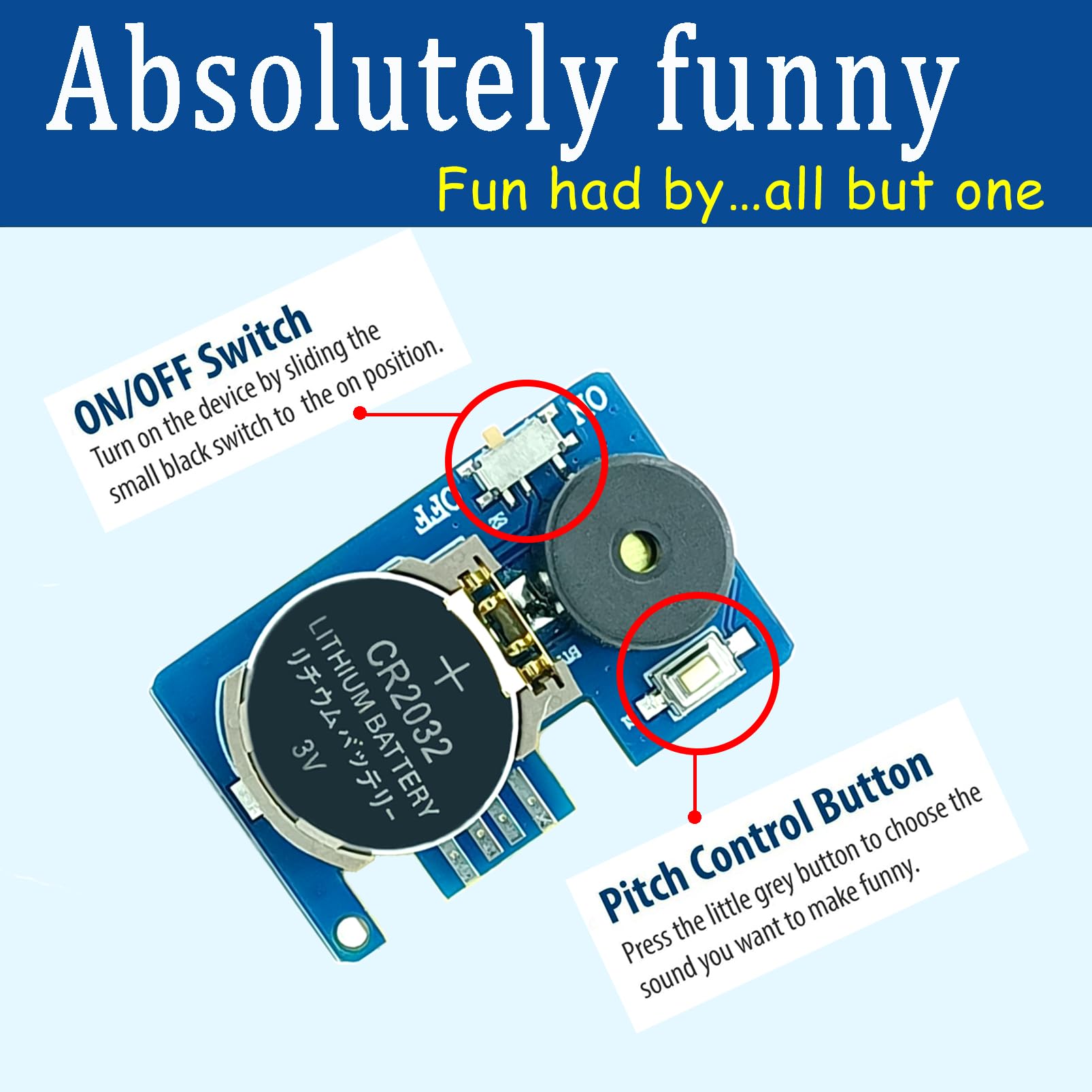 Hidden beeping prank device cricket chirp