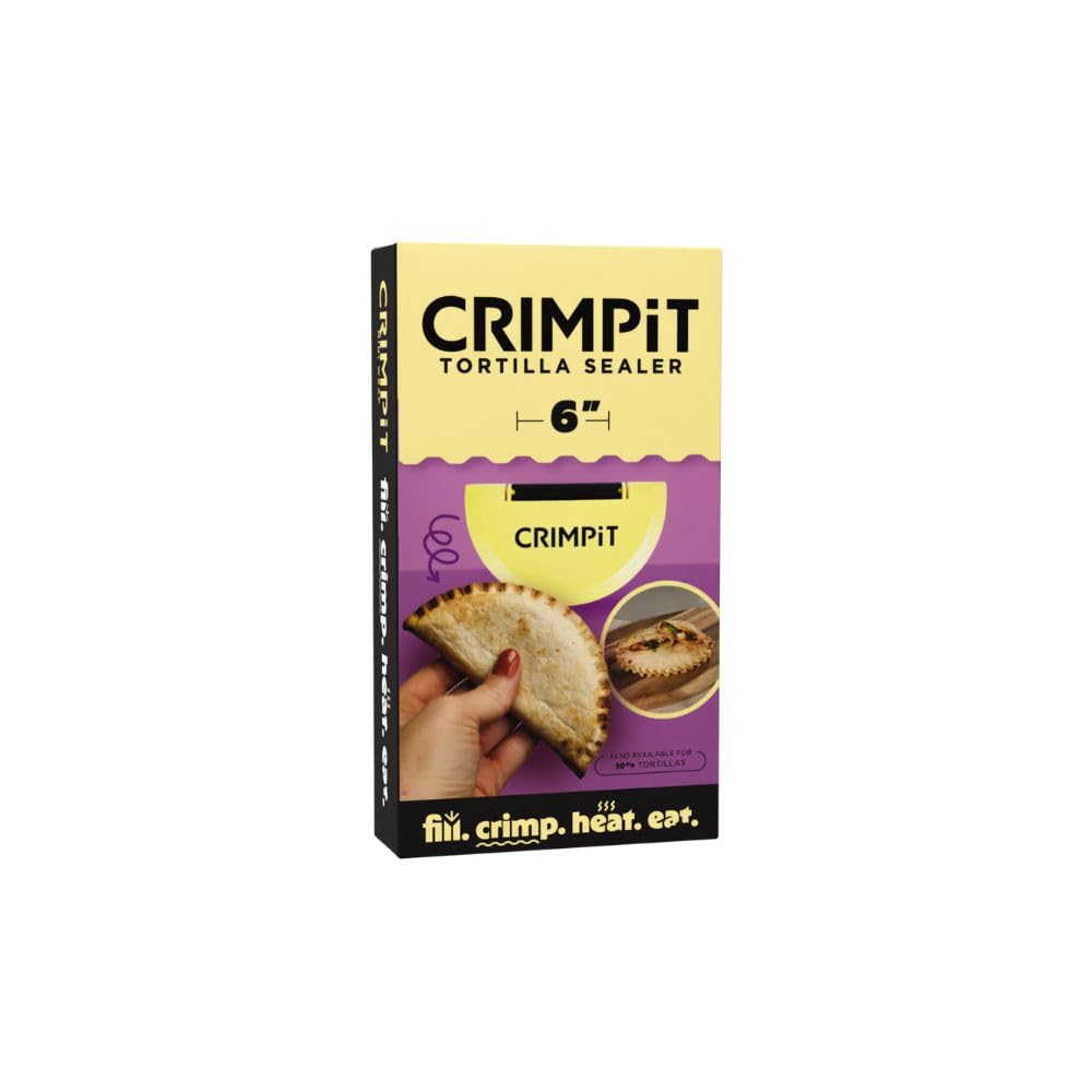 CRIMPiT tortilla sealer and recipe book bundle packaging
