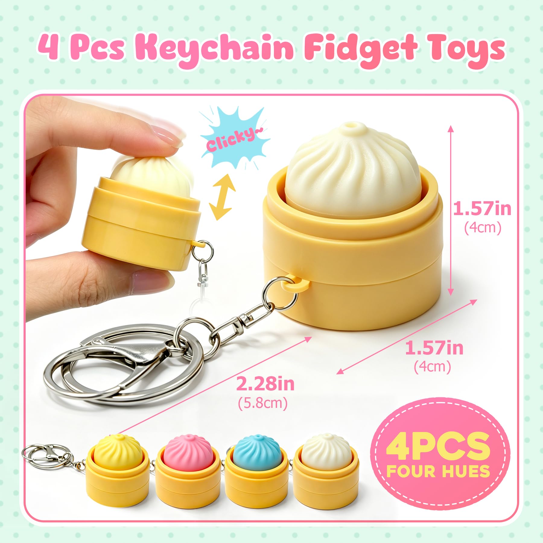 Close up of crisp clicking fidget toy demonstrating sound