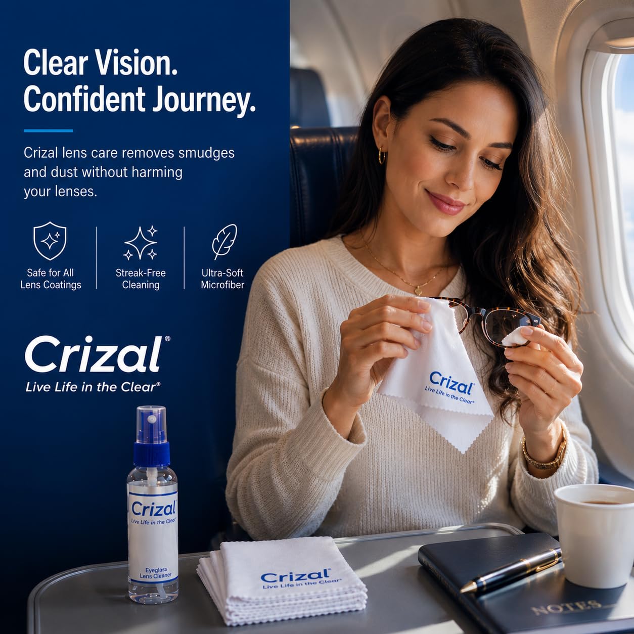 Crizal lens cleaner pack multi-pack image