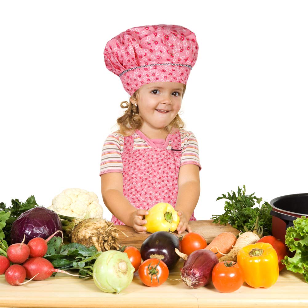 Neck adjustment strap on kid apron for comfort