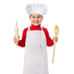 Small size CRJHNS cotton kids apron with adjustable neck strap