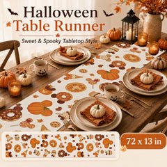 Croar dining table runner autumn decor 13 by 72 inches