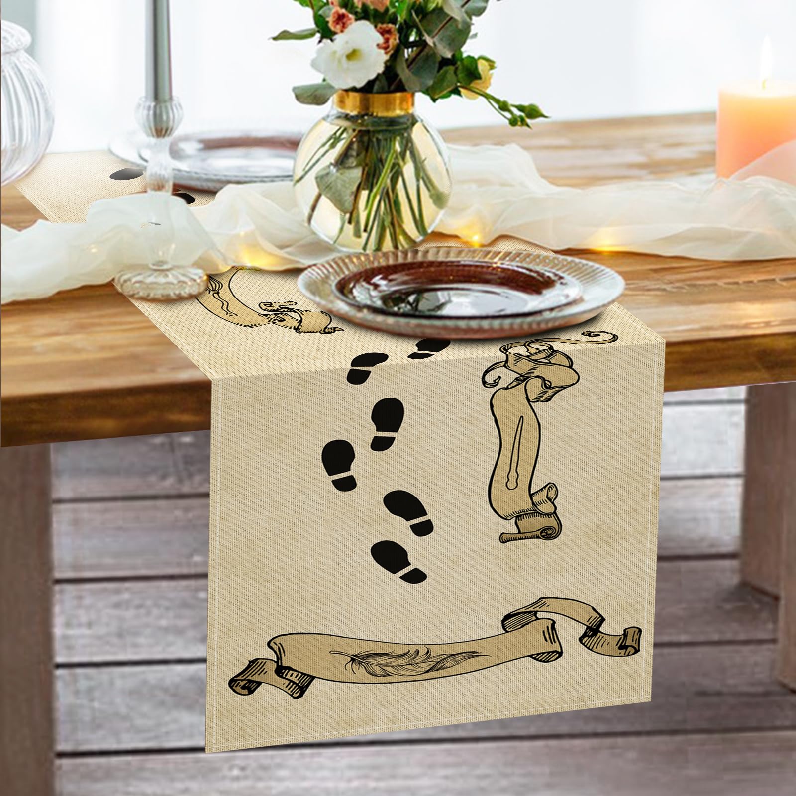 Machine washable croar table runner care reference
