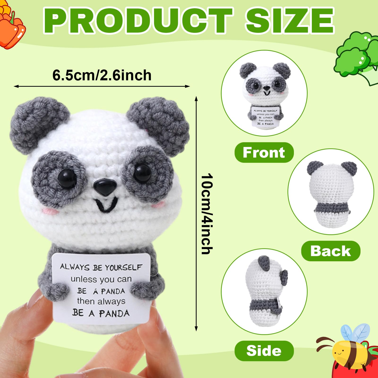 Handmade crochet dolls in soft wool 3 to 4 inches
