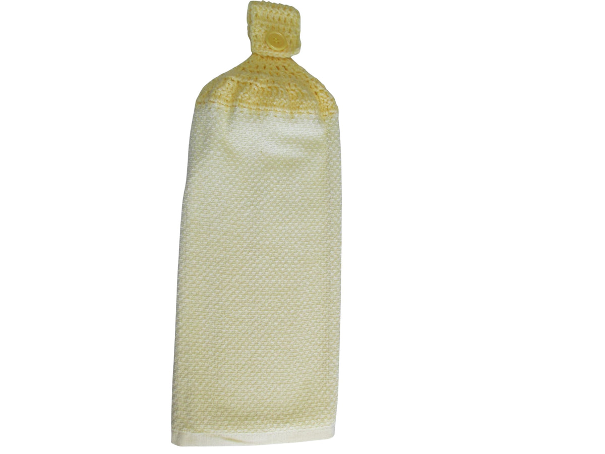 Crocheted FULL Towel kitchen towel Shades of Yellow