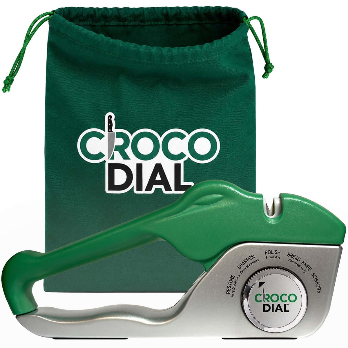Croco Dial Knife Sharpener product image showing compact design