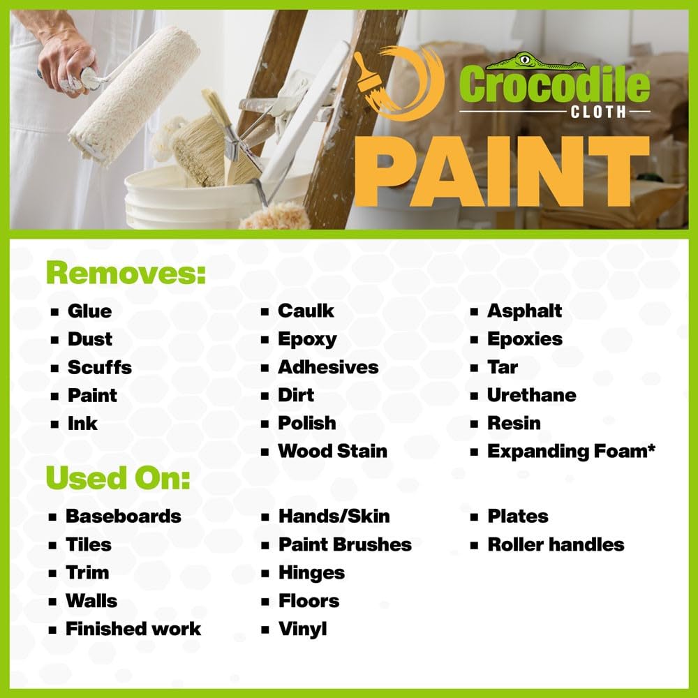 Crocodile Cloth wipes suited for wood metal plastic and skin cleanup