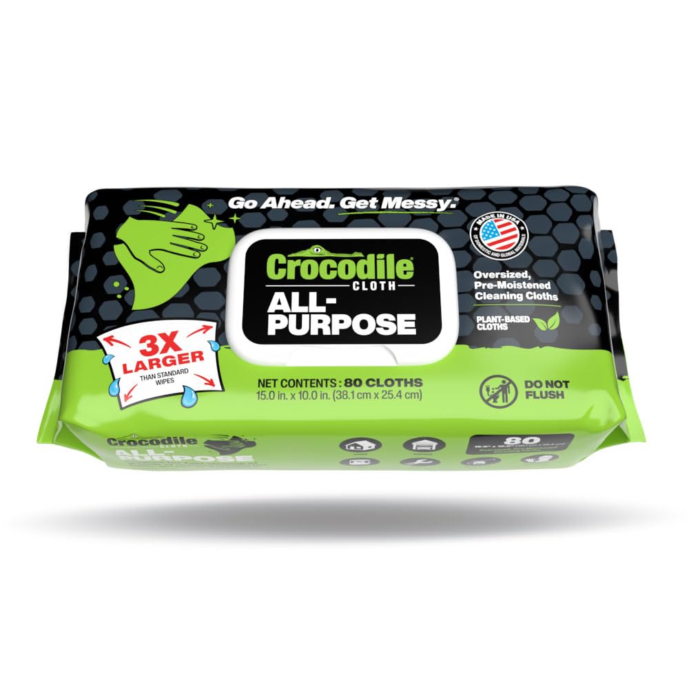 Crocodile Cloth all-purpose wipes packaging