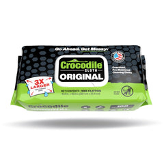 Crocodile Cloth Original Heavy-Duty Hand & Tool Wipes 100 Count packaging