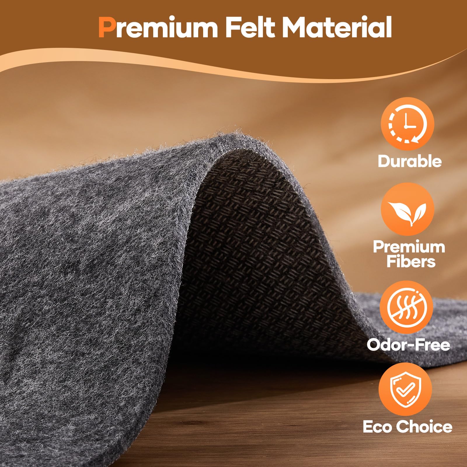 Rug pad used for multi-surface use on hardwood and tile