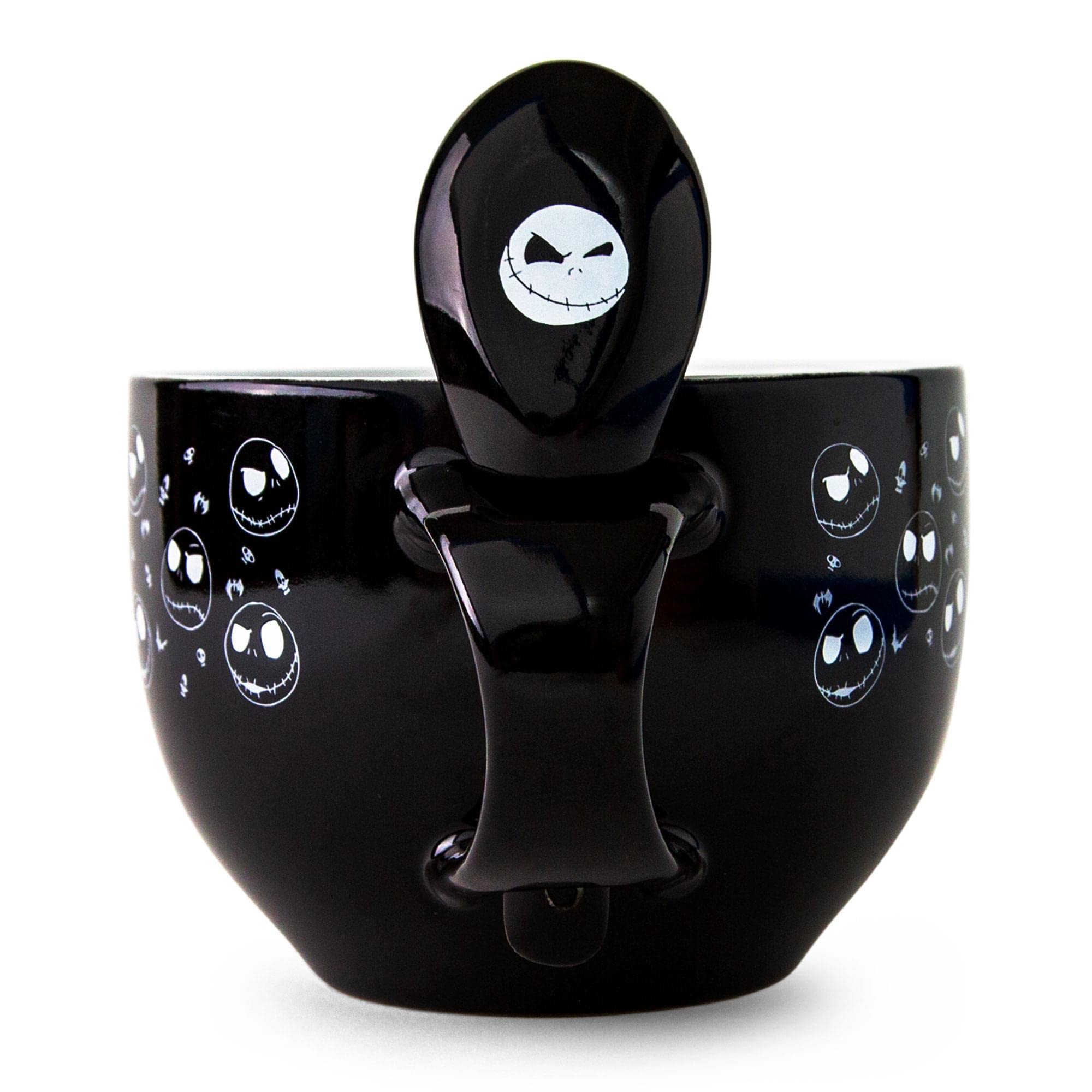 cross bones ceramic soup mug