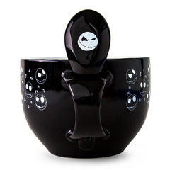 cross bones ceramic soup mug