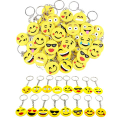 CRSUSUKJ 64 pack emoticon keychain set front view