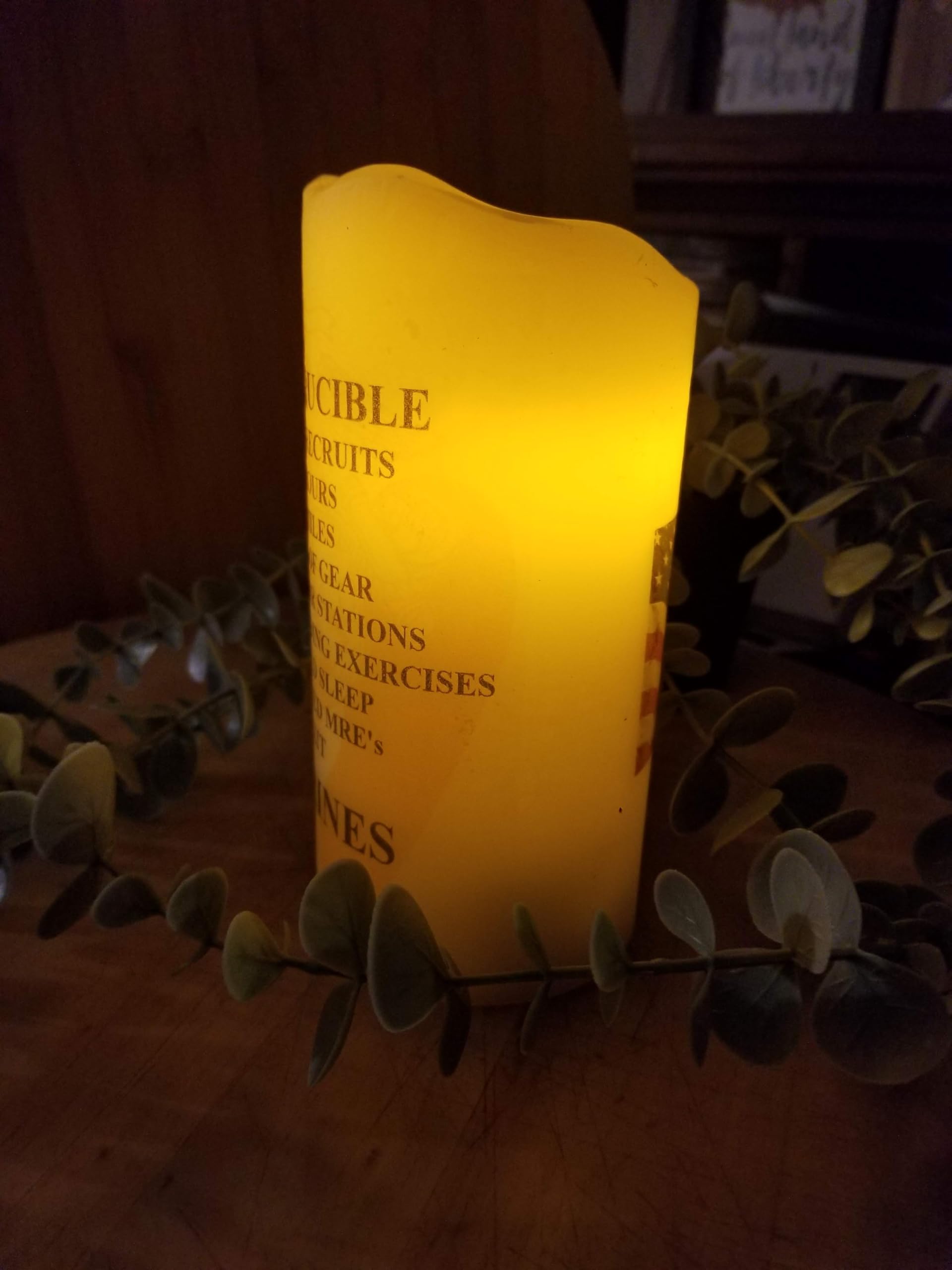 Crucible Candle 3x8 size flameless LED moving flame image